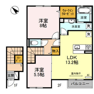 【間取り】 | ロック・ベイレーク | お部屋の間取りです。