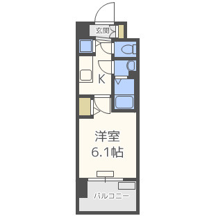 プレサンス南森町駅前の間取り