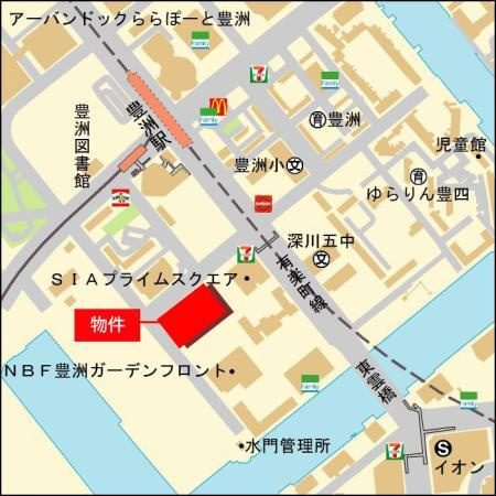 パークホームズ豊洲ザレジデンスの地図