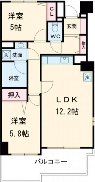 セリオ五番館の間取り|間取りです。