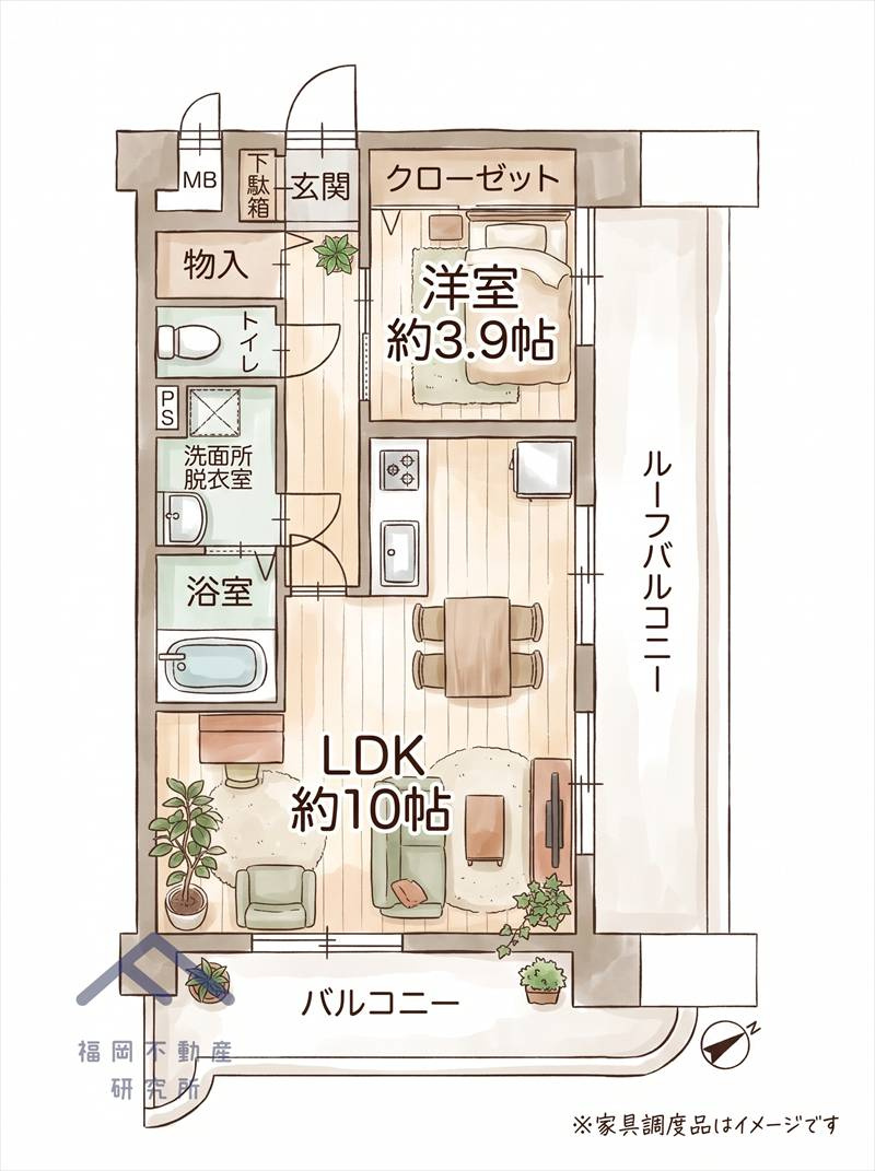 シティライフ箱崎2の間取り