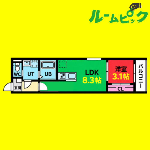 Revive本笠寺(リバイブモトカサデラ)　名古屋市賃貸　仲介手数料無料の間取り