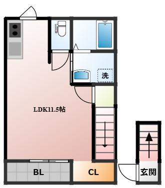 リバティメゾン栗面の間取り