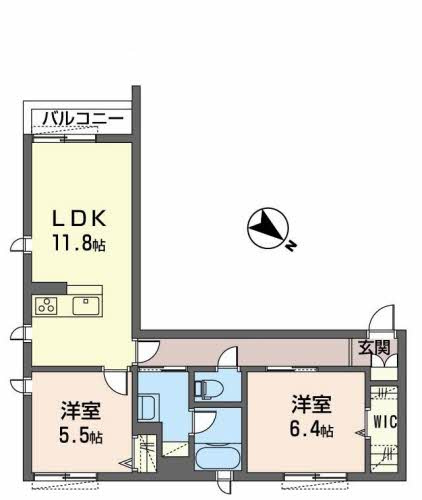 メゾンシュシュの間取り|高遮音床採用のシャーメゾン◇宅配ＢＯＸがついて荷物の受け取りに便利★