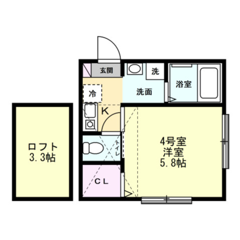 セレーノ田浦Ⅱの間取り