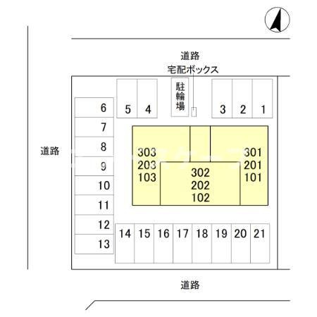 D-Luxe 江木町の区画図|高崎、前橋のお部屋探しはエンドスケープまで！お客様の理想お聞かせ下さい♪
