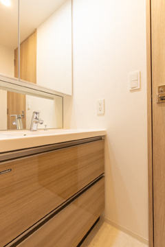 グレイスリヴィエール東京八丁堀の洗面所|※写真は同タイプ住戸です。