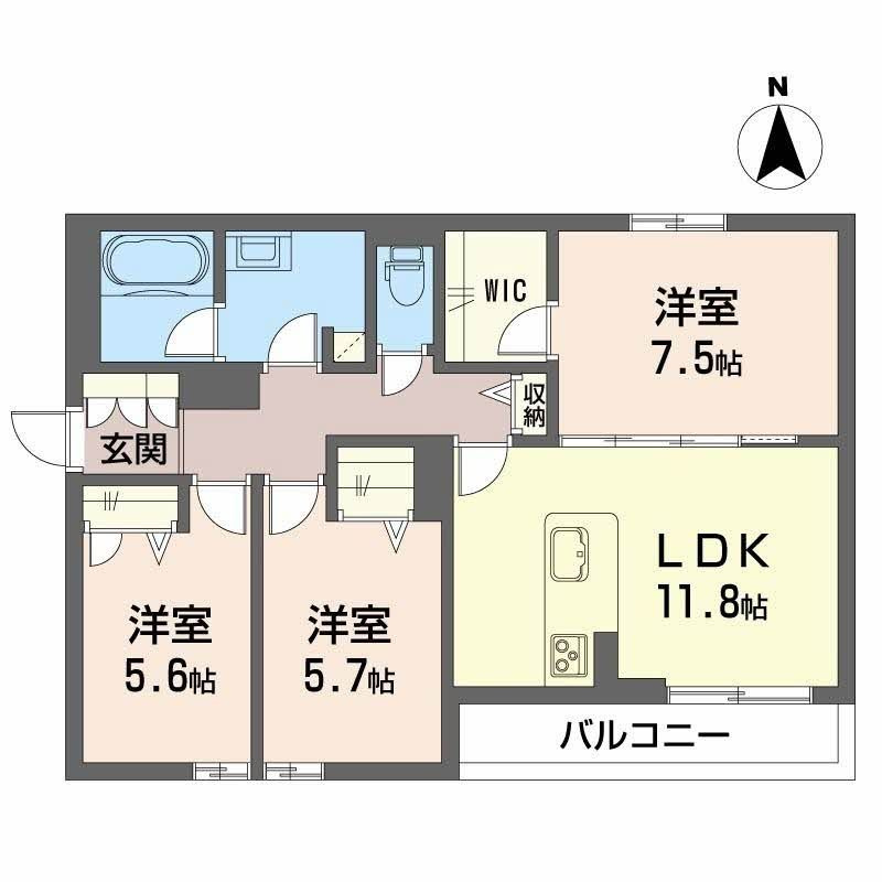 プロヌーブ ミカの間取り