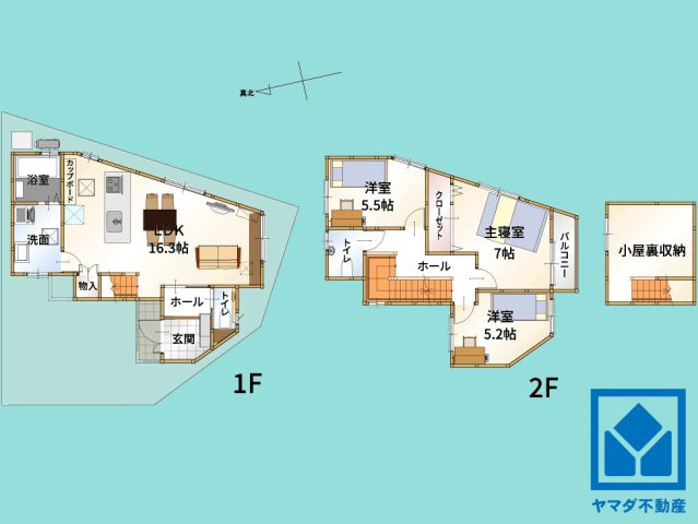 大津市坂本２丁目　1期の間取り