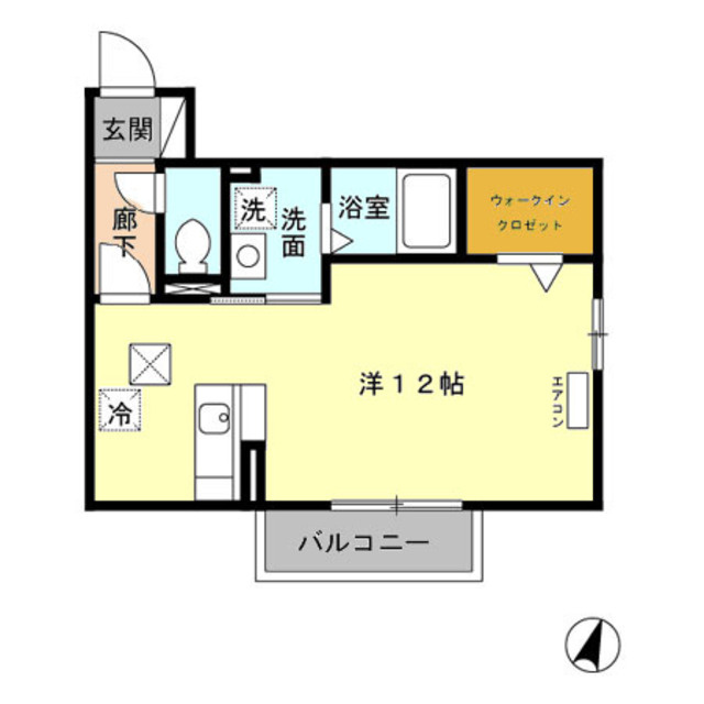 ウィスタリア　Eの間取り|間取図☆