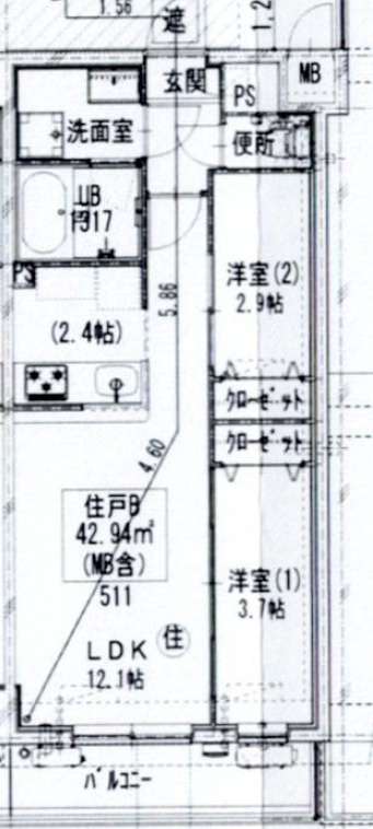 GENOVIA梅島の間取り