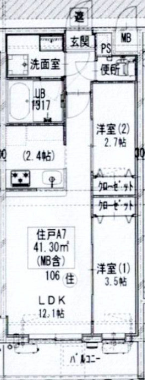 GENOVIA梅島の間取り