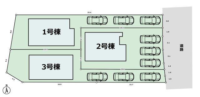 横浜市栄区桂台西1期 の区画図