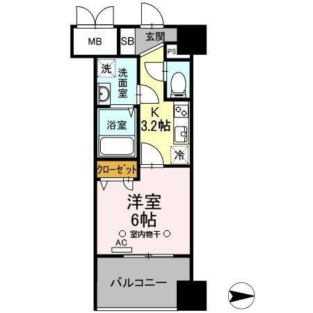 Trio Mare 蔵前の間取り