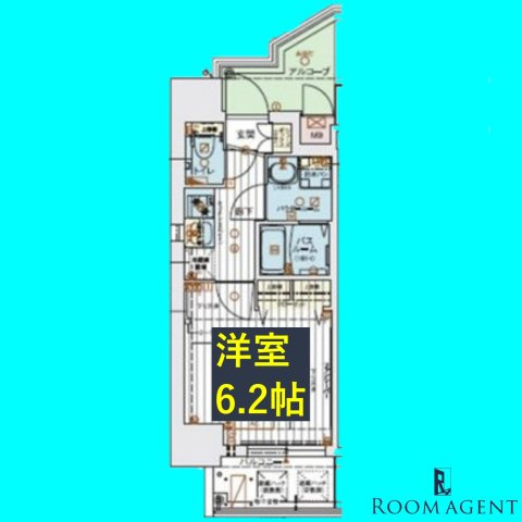 エステムコート名古屋金山サウスゲートの間取り