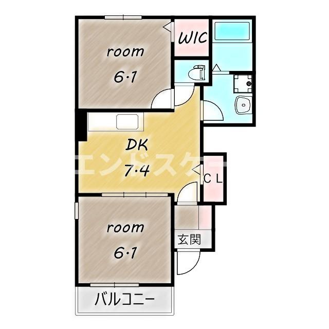 グランデ　フィオーレの間取り|高崎、前橋のお部屋探しはエンドスケープまで！お客様の理想お聞かせ下さい♪