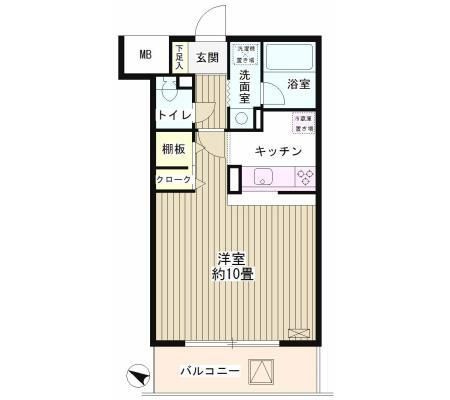 クリア・パル上用賀の間取り