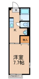 グレイスK　仲介手数料（賃料の1.10ヵ月）の50％OFF対象物件！の間取り