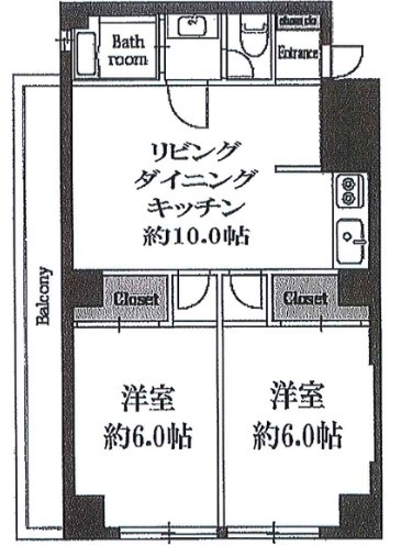 サクラハイツの間取り|間取りです。