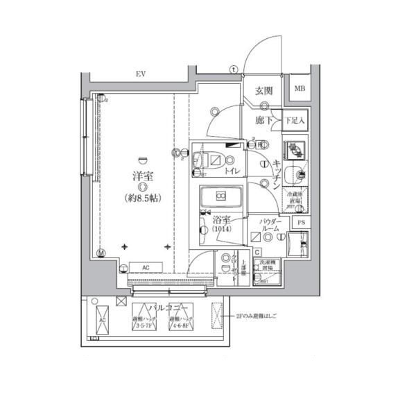 アルテシモカバロの間取り|間取りです。
