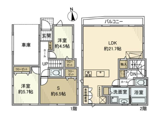 丸山戸建の間取り