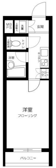 杉並区高円寺北２丁目の賃貸マンションの間取り