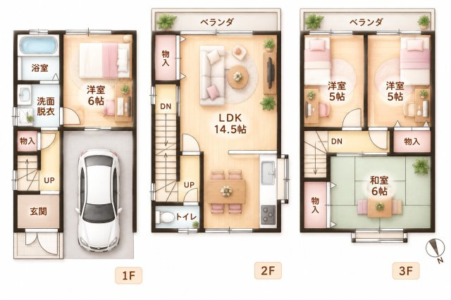 北出町　中古一戸建ての間取り|間取り図はいかがですか？ご希望を叶える間取りですか？リビングの広さは？水回りの位置は？カウンターキッチン？など色々な情報が集約されています。弊社ではリフォームなどのご相談も承っております。