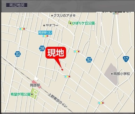 中古戸建　深谷市普済寺1507-8（リフォーム住宅）の地図