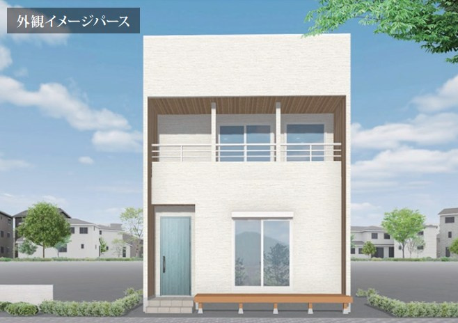仲介手数料無料　所沢市山口・新築全1棟の外観パース