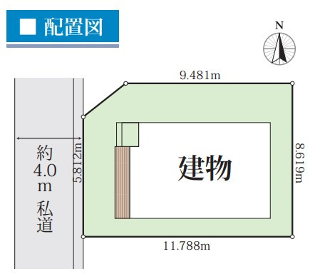 仲介手数料無料　所沢市山口・新築全1棟の区画図