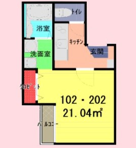 フォーレ大和田の間取り
