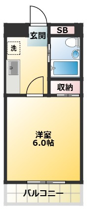 アビタシオン根岸Ⅱの間取り