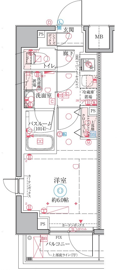 クレヴィスタ横浜天王町の間取り