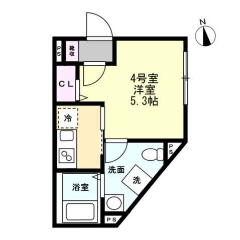 (仮称)伊勢町新築アパートの間取り
