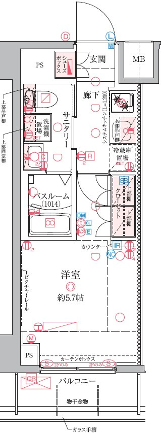 クレヴィスタ横浜関内の間取り