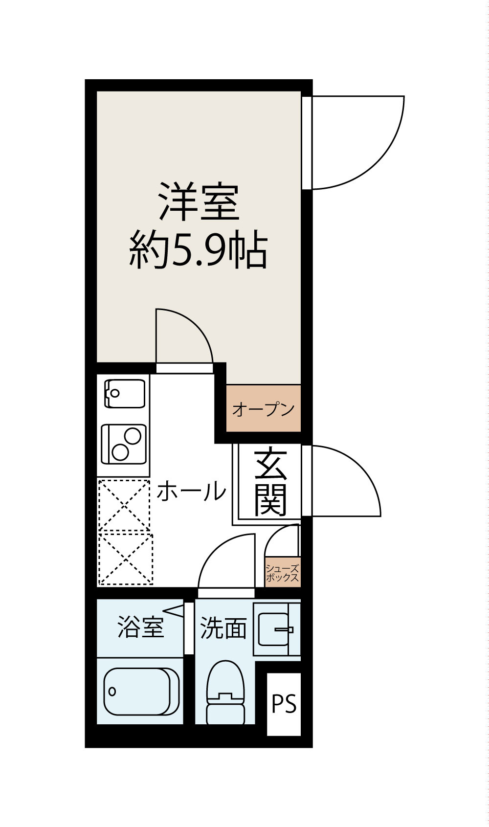クォーク川崎の間取り