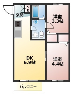 グラン六ツ川の間取り