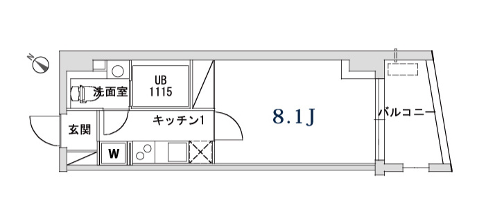 ヴォワリエ都立大学の間取り
