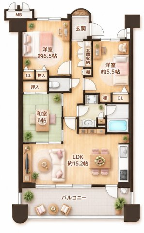 レスタージュ住道の間取り|間取り図はいかがですか？ご希望を叶える間取りですか？リビングの広さは？水回りの位置は？カウンターキッチン？など色々な情報が集約されています。弊社ではリフォームなどのご相談も承っております。