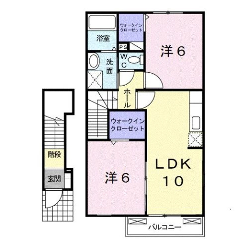 ハーベストホーム弐番館　Ⅰの間取り