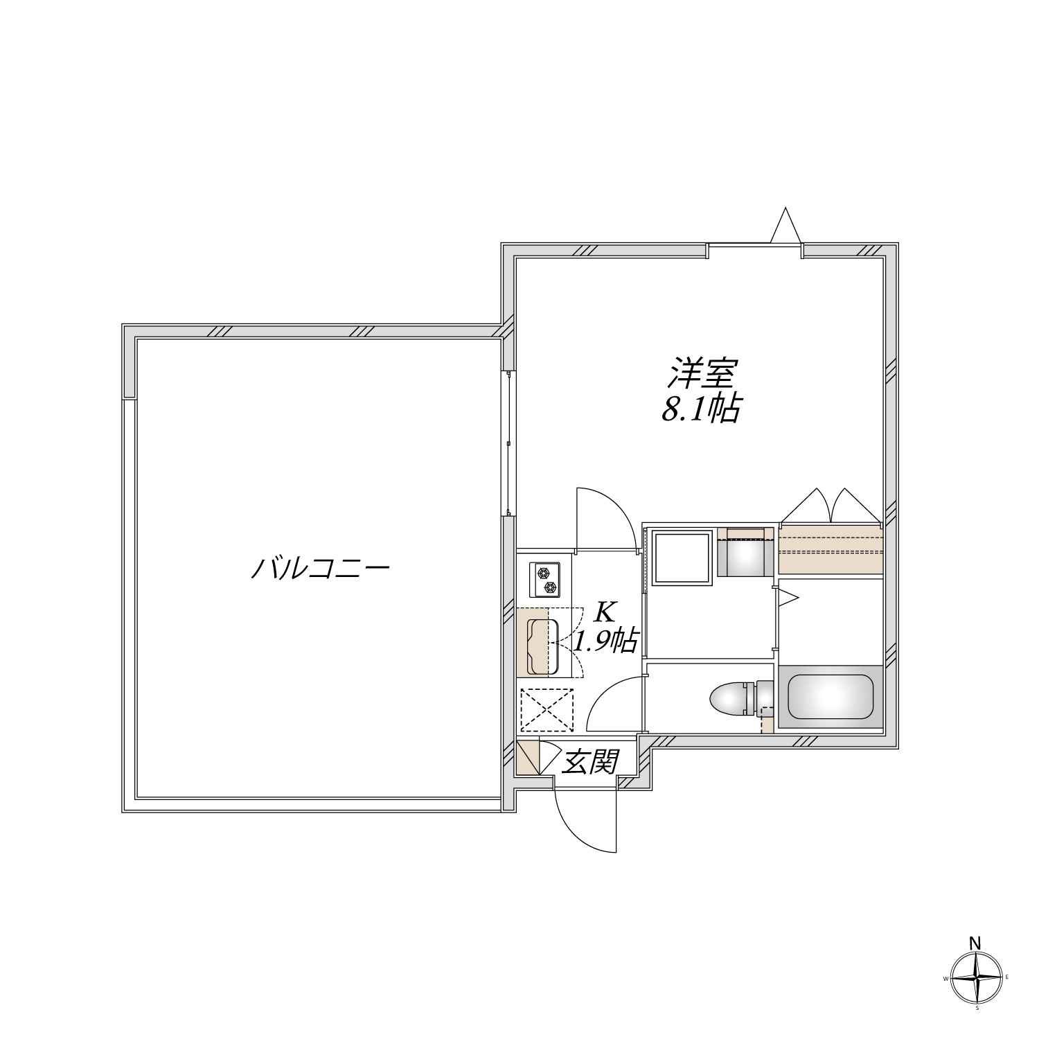 サンハイム三原台の間取り