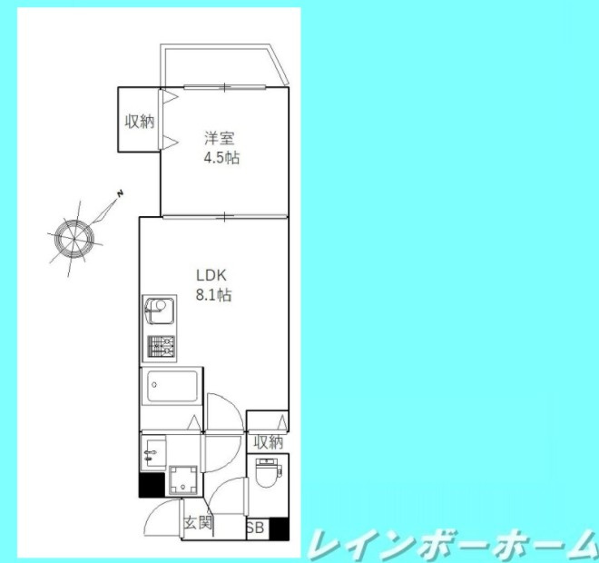 【仲介手数料：不要】対象物件！　★オートロック付き★の間取り