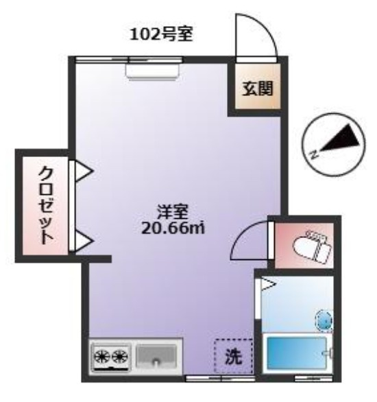 第1パール荘の間取り