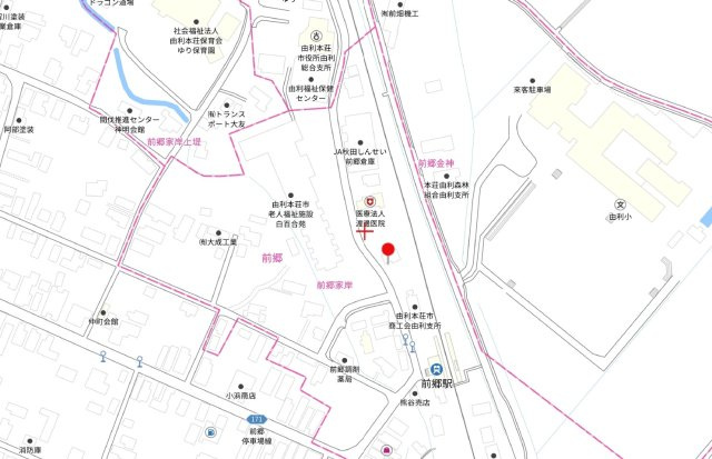 由利本荘市前郷　中古の地図