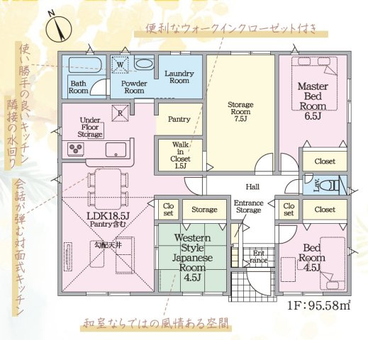 さぬき市志度の新築一戸建の間取り