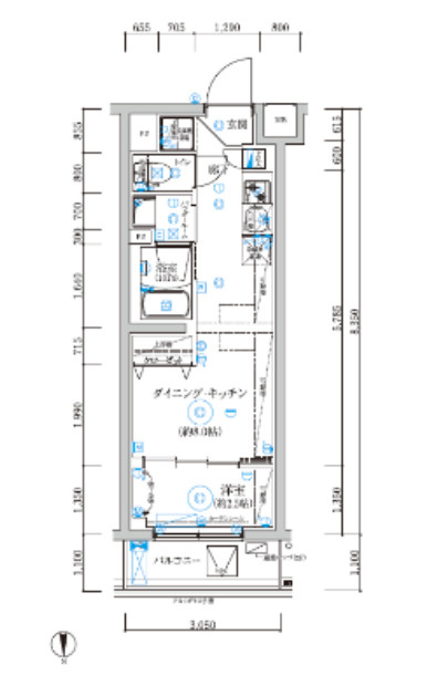 RELUXIA武蔵中原の間取り