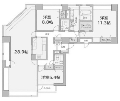 シーフォートタワーの間取り