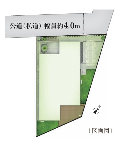 【区画図】 | 藤沢市鵠沼海岸2丁目Ⅱ 新築戸建 全1棟