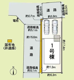 岐阜市上川手！コンパクトな2LDKの新築建売限定1邸！1890万円！WIC・テレワーク部屋あります♪の区画図|岐阜市上川手！コンパクトな2LDKの新築建売限定1邸！1890万円！WIC・テレワーク部屋あります♪