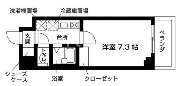 アヴァンセクール町屋の間取り